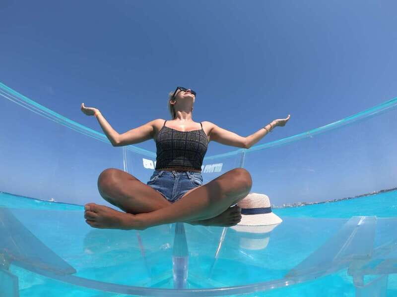 Cancun: Transparent Boat Tour with Drinks - Through Nichupté Lagoon