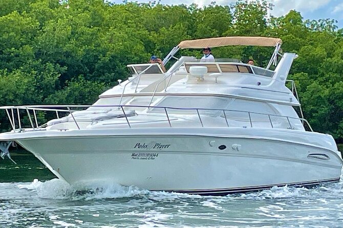 Cancun Yacht Tour - SEARAY YACHT 46 FT GREAT FOR SUNSET 15 PEOPLE MAX 25P9 - A private yacht day from Cancun’s Hotel Zone