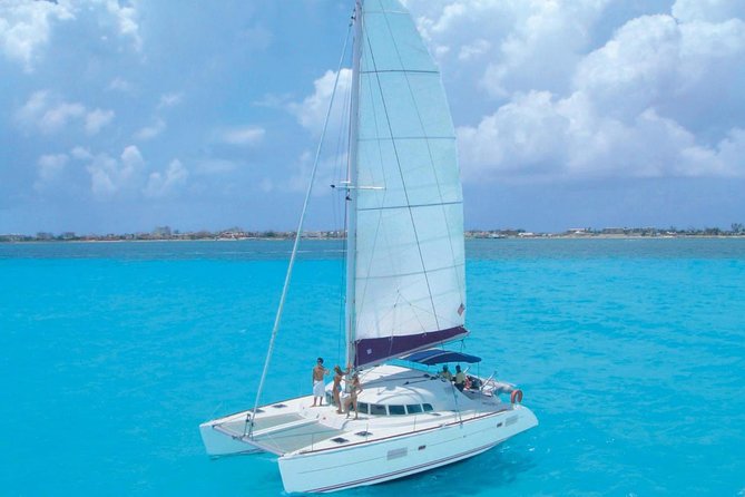 Catamaran and snorkel in isla mujeres - The possible spinnaker ride on the return