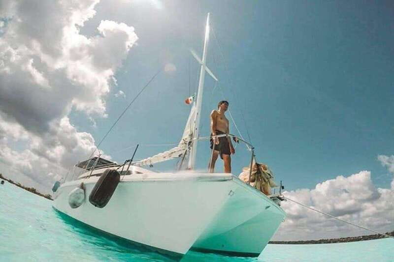 Catamaran party Isla Mujeres with drinks & lunch - Starting from Cancun or Playa del Carmen