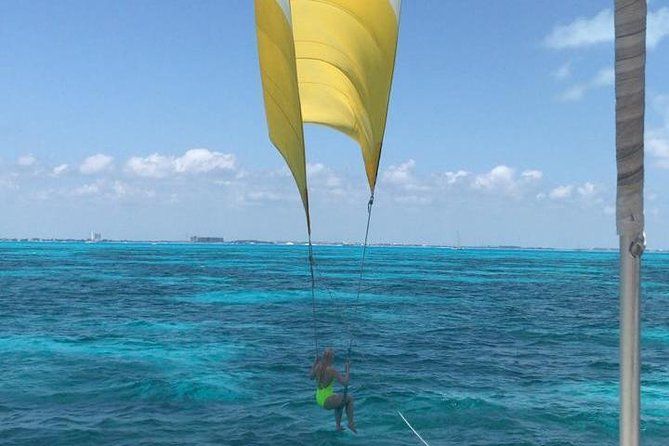 Catamaran Sail to Isla Mujeres with all inclusive from Cancun or Riviera Maya - Snorkeling near the reef and possible MUSA statues