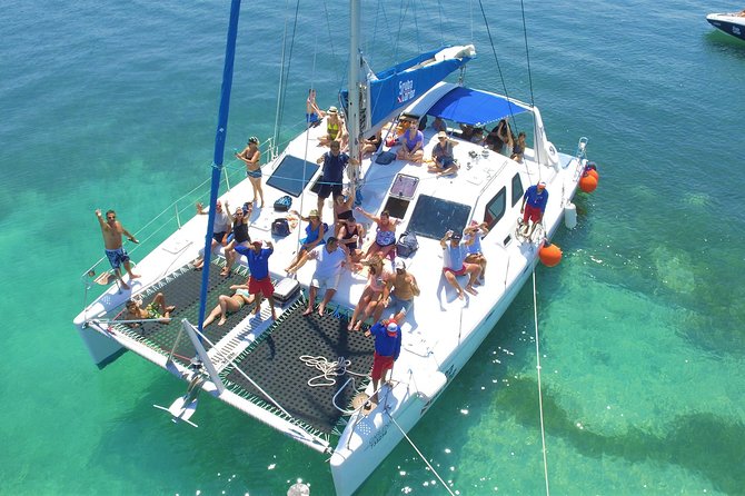 Catamaran Tour from Cancun to Isla Mujeres - The reef snorkeling stop near Isla Mujeres