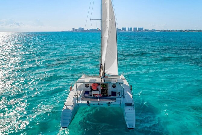 Catamaran Tour to Isla Mujeres from Cancún with Bar and Lunch - Leaving Cancún by catamaran