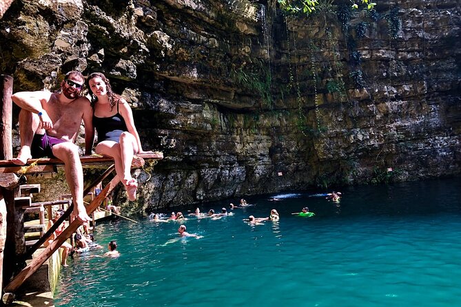 Chichén Itzá Full-Day Tour with Mayan Buffet, Cenote & Valladolid - Saamal Cenote brings the cool-down
