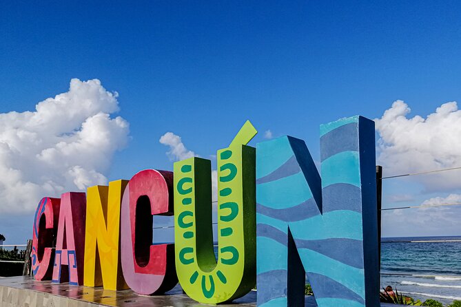 City Tour, Cultural Experience at Cancun! Private Transportation - Playa Delfines and the Cancun letters