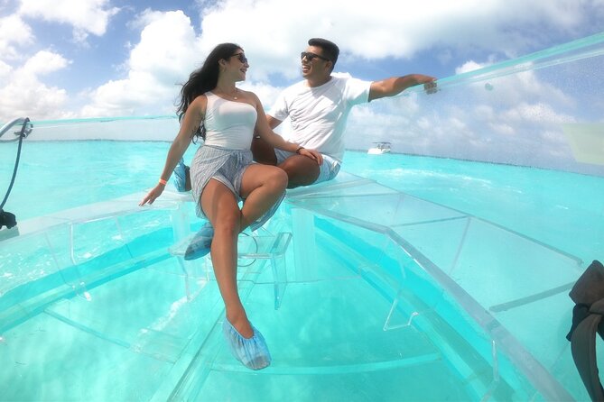 Clear Boat Tour at Cancun Nichupte Lagoon - What You See Through the Clear Hull