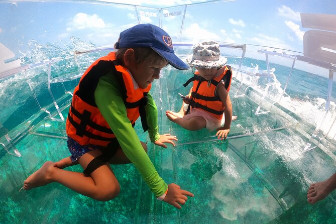 Clearboat: Glass-bottom boat ride to the Caribean Sea - Cancun departure: Playa Langosta reef