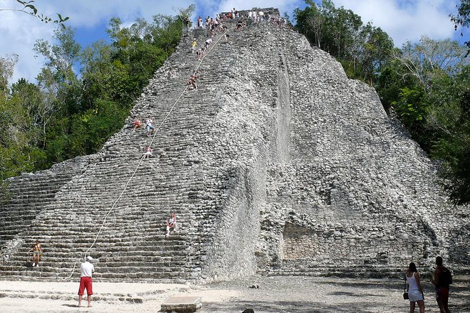 Coba, Tulum, Cenote and Mayan Village All Inclusive Tour - Tulum’s cliff-top port and sea views