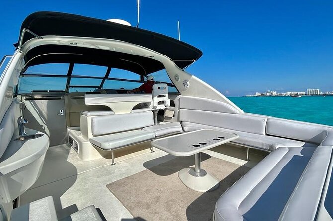 Cruise in Elegance: Luxury Yacht Rental in Cancun - Sunset on the lagoon