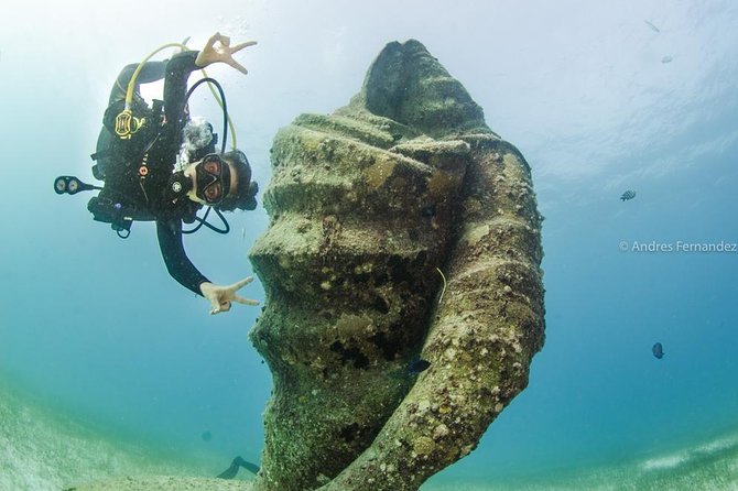 Discover scuba ,MUSA and Manchones reef dive without license - First scuba steps on Isla Mujeres