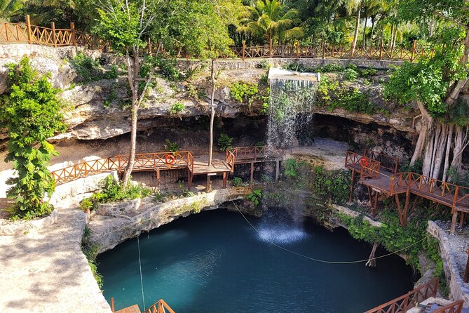 Eco Adventure At 3 Cenotes & 1 Lagoon ! From Cancun & Riviera - Transport, pickup points, and the early start