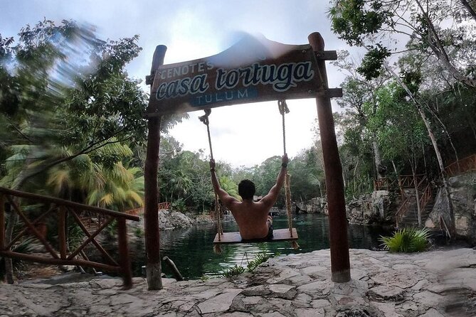 Eco Park Casa Tortuga Cenotes and Tulum Ruins! Riviera Maya Round Transportation - Tulum ruins: two hours beside the Caribbean