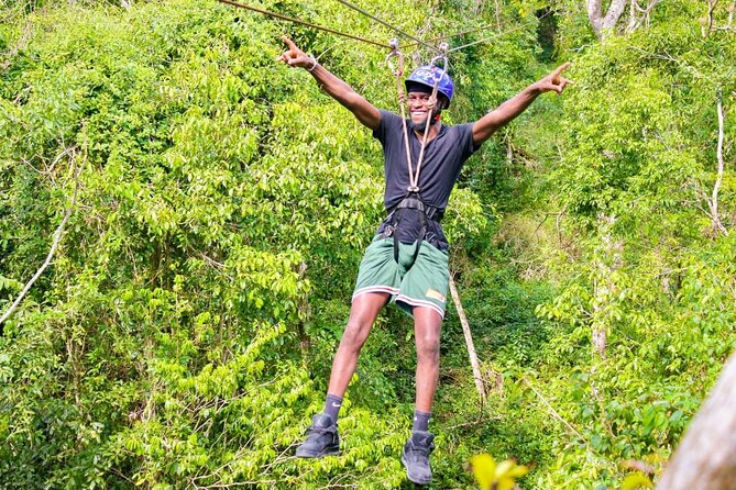 Family ATV Cenote Five Zip Lines Photos Taco Lunch Tequila Taste - A freshwater cenote with several ways to get wet