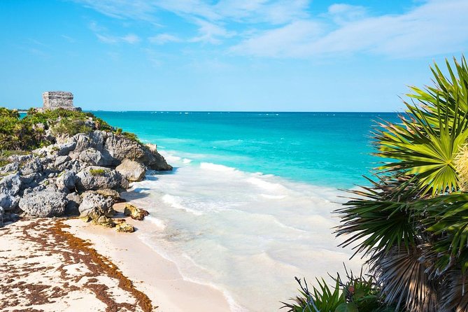 FANTASTIC ADVENTUROUS COMBO: Tour to Tulum Ruins, Coba Ruins and Mayan Cenote! - Tulum: ruins over the Caribbean