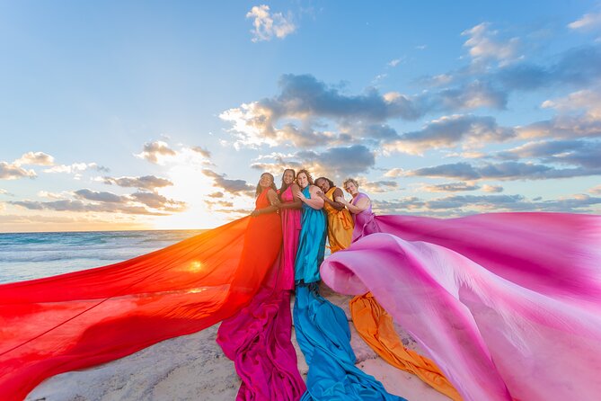 Flying dress photoshoot cancun - Who will enjoy this most