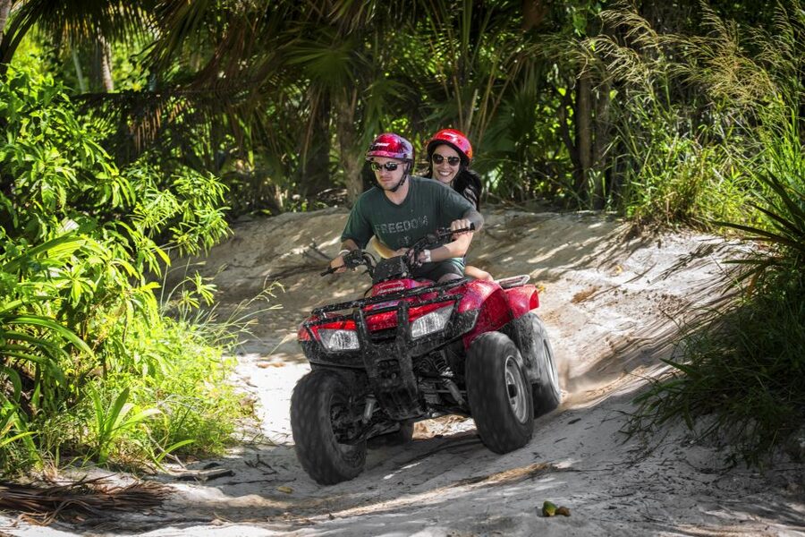 From Cancún: ATV Jungle Trail Adventure and Beach Club - Forty-five minutes on muddy Mayan jungle trails