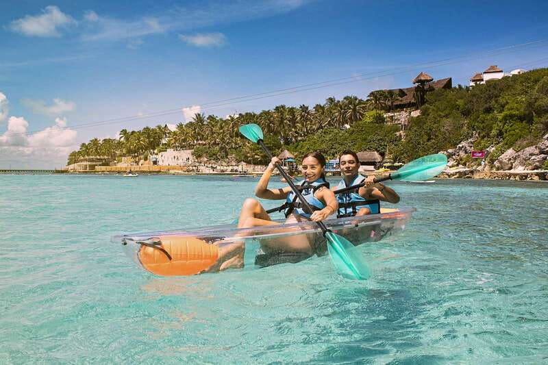 From Cancun: Garrafon Reef Park Admission with Ferry Tickets - From Cancun to Isla Mujeres by private ferry