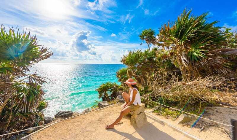 From Cancun: Tulum, Cenote and Turtle Swim Tour at Akumal - Cooling off at Mariposa Cenote