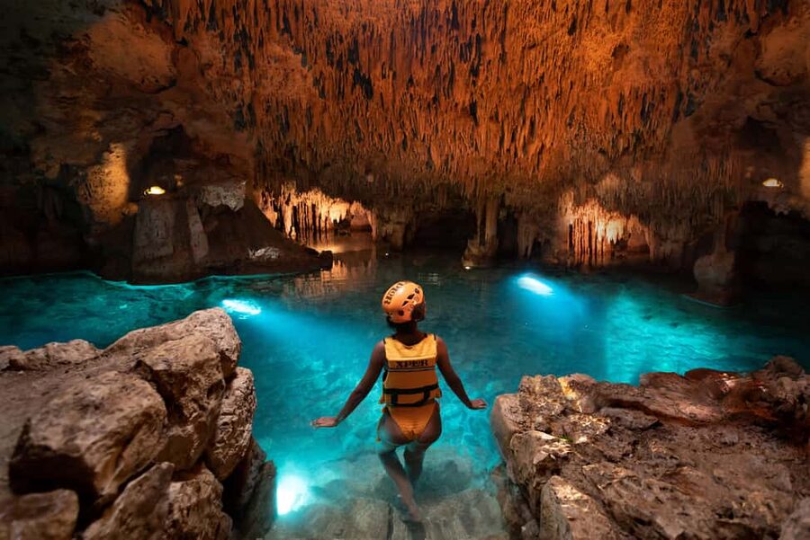 From Cancun: Xplor Park Admission, Full Day - A full day built around caves, water, and speed