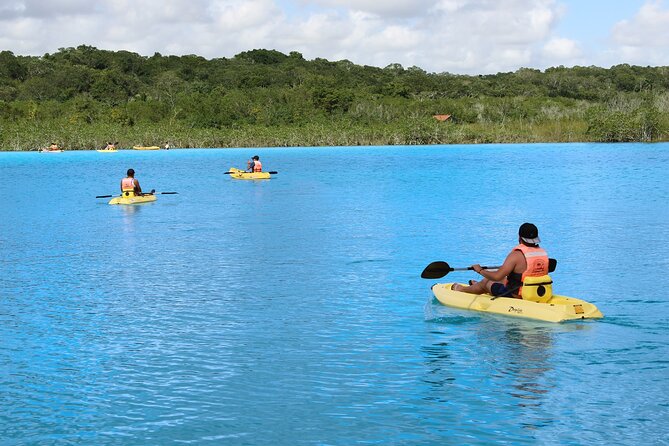 Full day tour to BACALAR, Beach Club, Kayak and an amazing Cenote - Cenote Azul: a calm start before breakfast