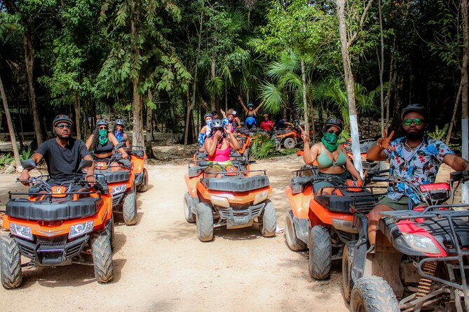 Half Day in Cancun Atvs Ziplines and Cenote Park - Ziplines and hanging bridges above the trees