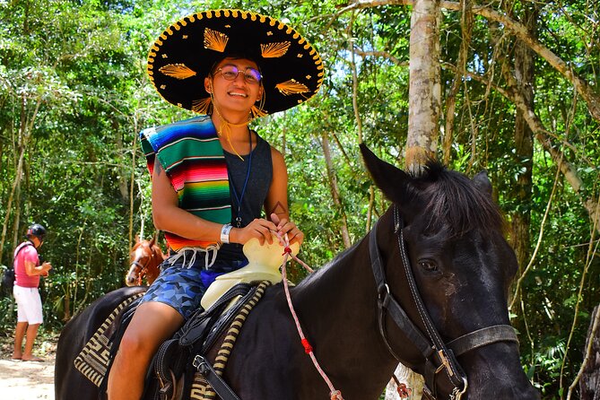 Horseback Ride, ATVs (Single), Cenote & Ziplines! Adrenaline & Nature Experience - The first ride: rough roads on a single ATV