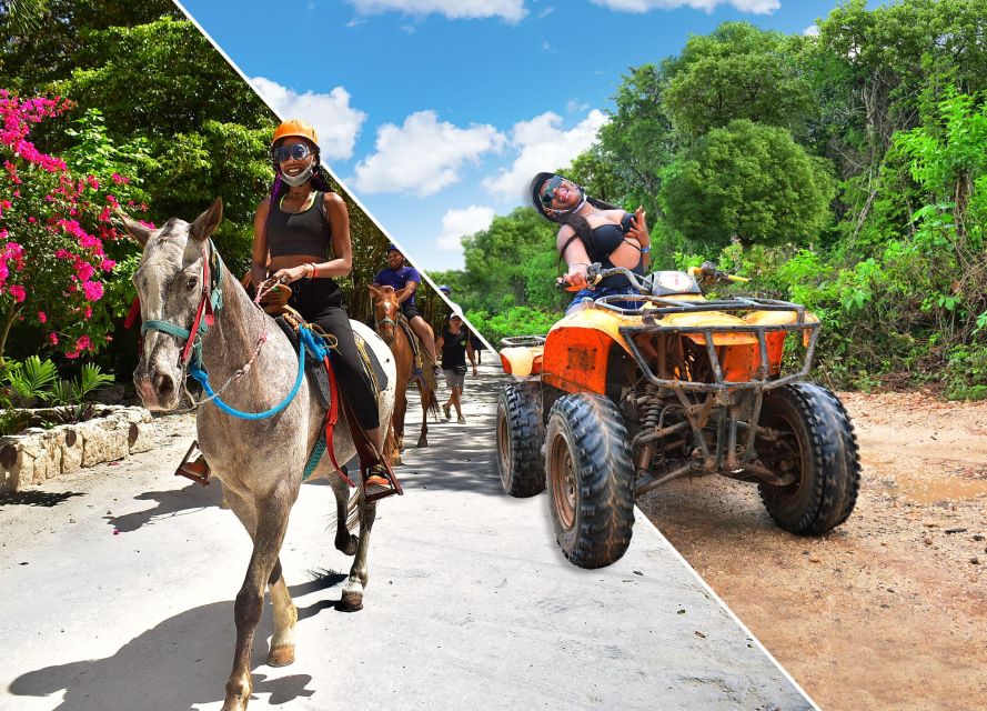Horseback Riding & ATV Adventure with Ziplines & Cenote - Key points at a glance