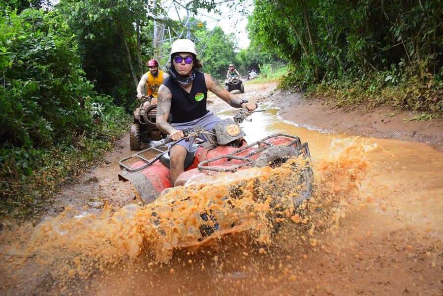 Horseback Riding & ATV Adventure with Ziplines & Cenote - ATV trails through the jungle
