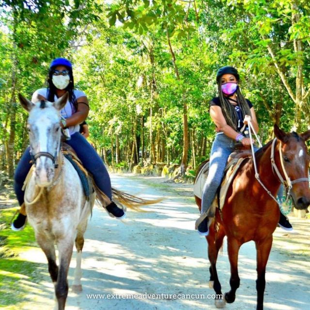 Horseback Riding & ATV Adventure with Ziplines & Cenote - Hotel pickup from Cancún, Playa del Carmen, or Akumal