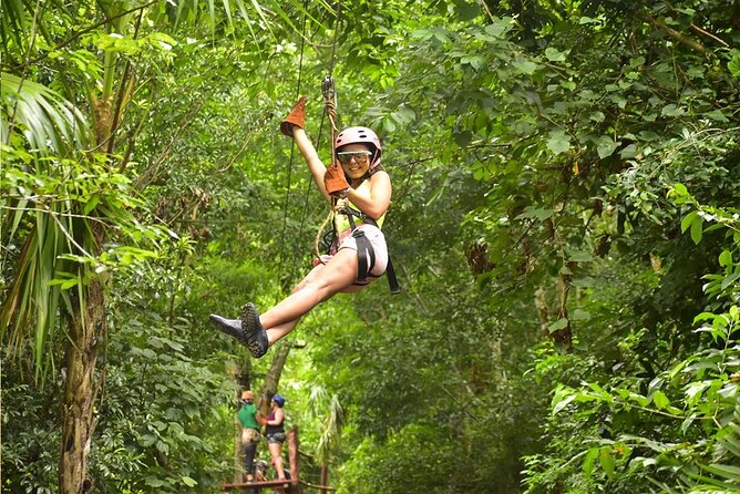 Horseback Riding + ATV + Cenote + Zip-Line from Cancun and Playa del Carmen - Zip lines that require staff braking
