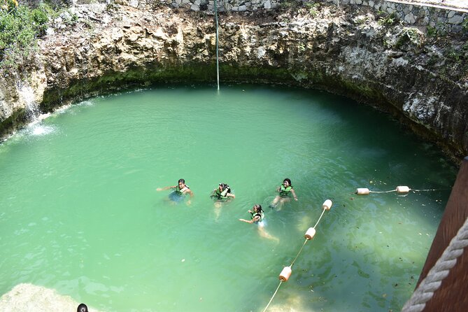 Horseback riding Tour with ATV circuit, ziplines and Cenote - Horseback riding among the trees