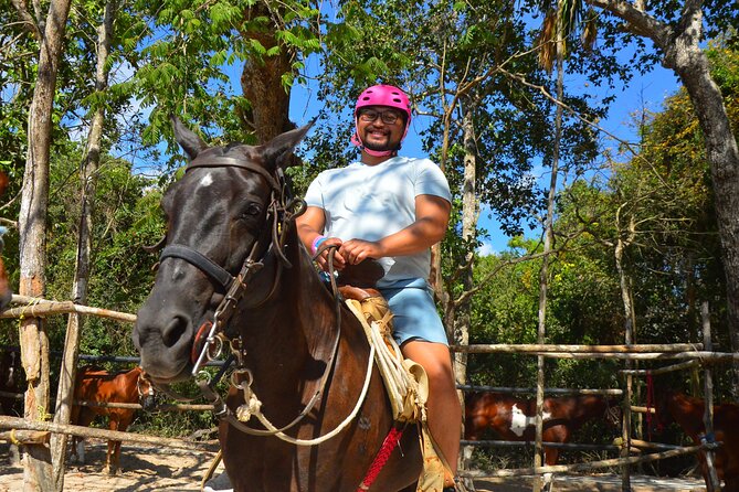 Horseback riding with ATV, zip lines and cenote, lunch and transfer - How the $60.75 price holds up