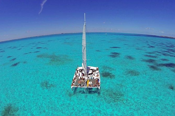 Isla Mujeres Catamaran Adventure All Inclusive from Cancun - A beach club stop with lunch included