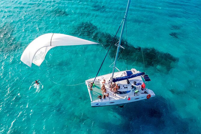 Isla Mujeres Catamaran from Cancun with Open bar and lunch - Lunch and the beach-club stop