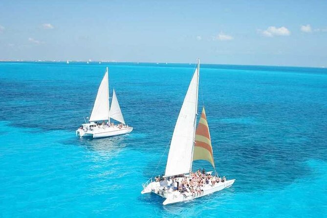 Isla Mujeres Catamaran Luxury Sailing Experience from Puerto Morelos - Punta Sur, where the island faces two seas