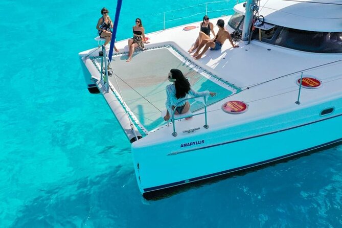 Isla Mujeres: Catamaran Tour with Snorkeling Food, Drinks, Beach - The basic shape of this Cancun catamaran day