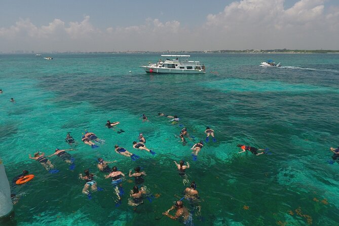 Isla Mujeres Full Day Tour on Yacht with Snorkel and Buffet - Playa Norte or downtown Isla Mujeres