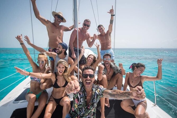 Isla Mujeres Private Catamaran, Cruising, Snorkeling having Fun!! - The final hour follows the coast to Playa Norte