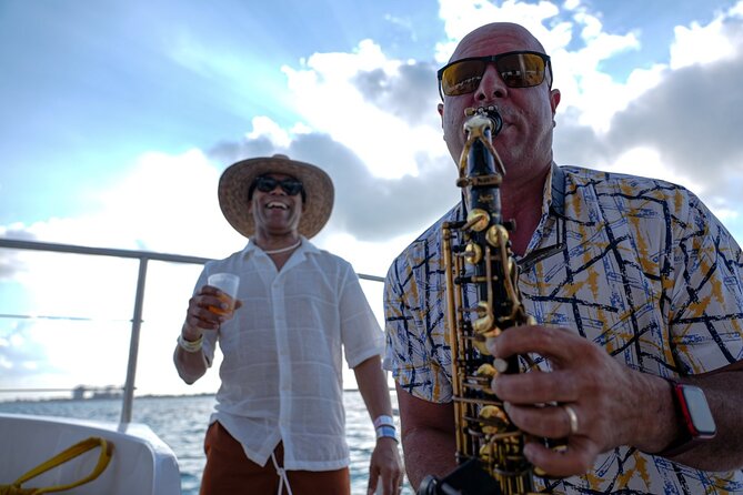 Isla Mujeres Sunset Cruise and Tour from Cancun - The cruise out: drinks, music, and Cancun from offshore