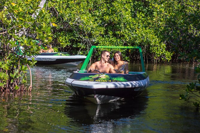 Jungle Tour adventure Cancun Speed Boat Through Mangrove - Speed across Cancun’s turquoise water
