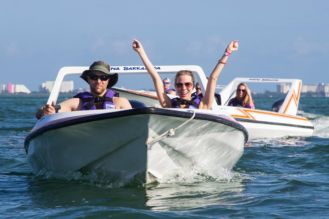 Jungle Tour In Cancun, drive a speedboat through the lagoon with your companion - Driving into Nichupté Lagoon
