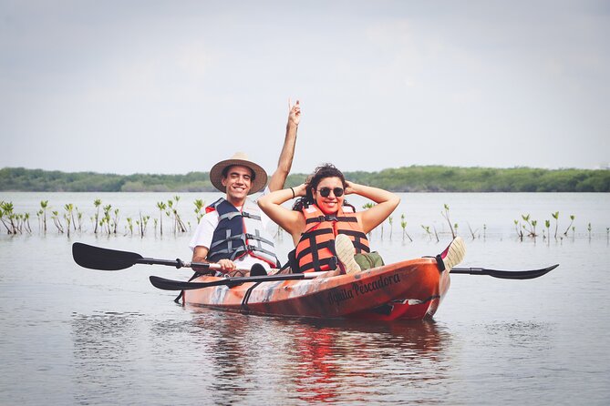 Kayak Adventure in Cancun - Paddling into the mangrove forest