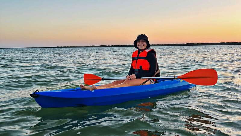 Kayak Tour in Cancun with Photos included - Sunset from the middle of the lagoon