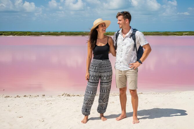 Las Coloradas Pink Lake & Rio Lagartos Guided Tour - The pink ponds at Las Coloradas
