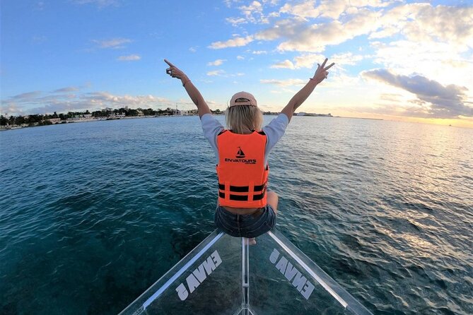 Live Cancun from our Transparent Boat - Heading to the Caribbean and the reef