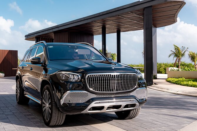 Luxury Transfers in a Mercedes Maybach GLS 600 - Boarding the black Maybach GLS 600