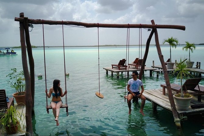 Magical BACALAR TOUR with Pontoon Boat ride. (Transportation + Breakfast + Food) - Lunch, San Felipe Fort, and a short look at town