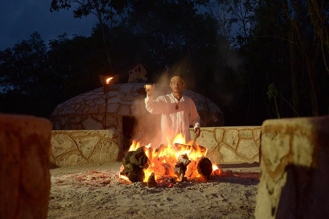 Maya Temazcal Night Ceremony from Cancun with Cenote Swim and Dinner - What this Maya evening is really about