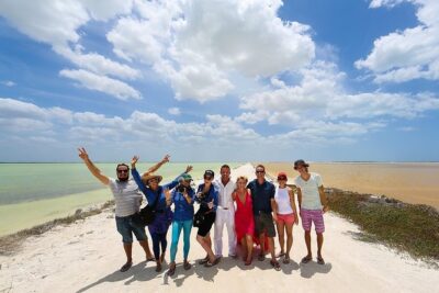 Pink Lake Tour from Las Coloradas with lunch and boat ride
