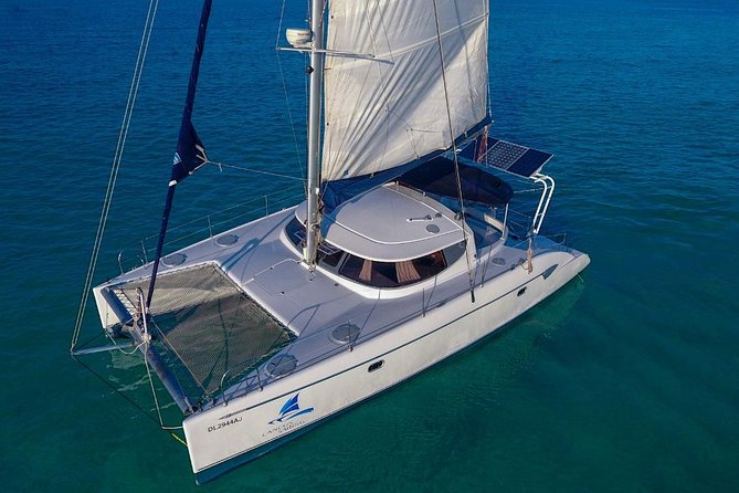 Private Catamaran from Cancun to Isla Mujeres | For up to 30 pepl - Leaving Marina Las Perlas